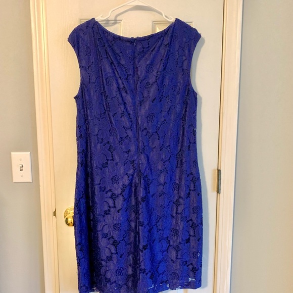 Chaps Women’s Sapphire Lace Dress - Picture 5 of 6